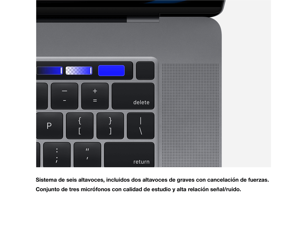 Altavoces del MacBook Pro de 16 pulgadas