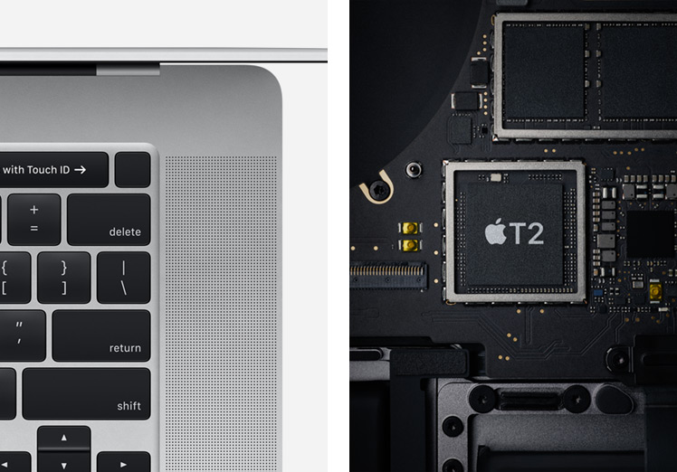 Chip T2 Security de Apple del MacBook Pro de 16 pulgadas