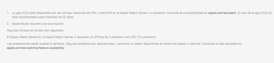 Precio Apple Watch Series 5